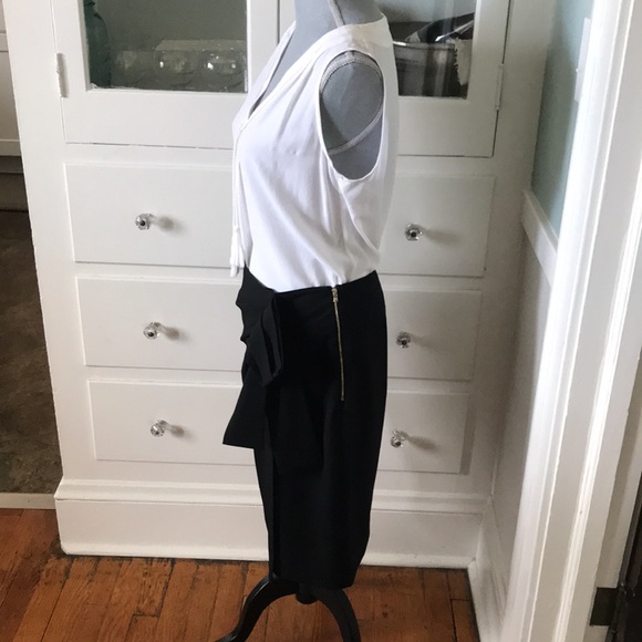 NWT $298 Rachel Roy drape wrap skirt black 8 - Picture 4 of 12